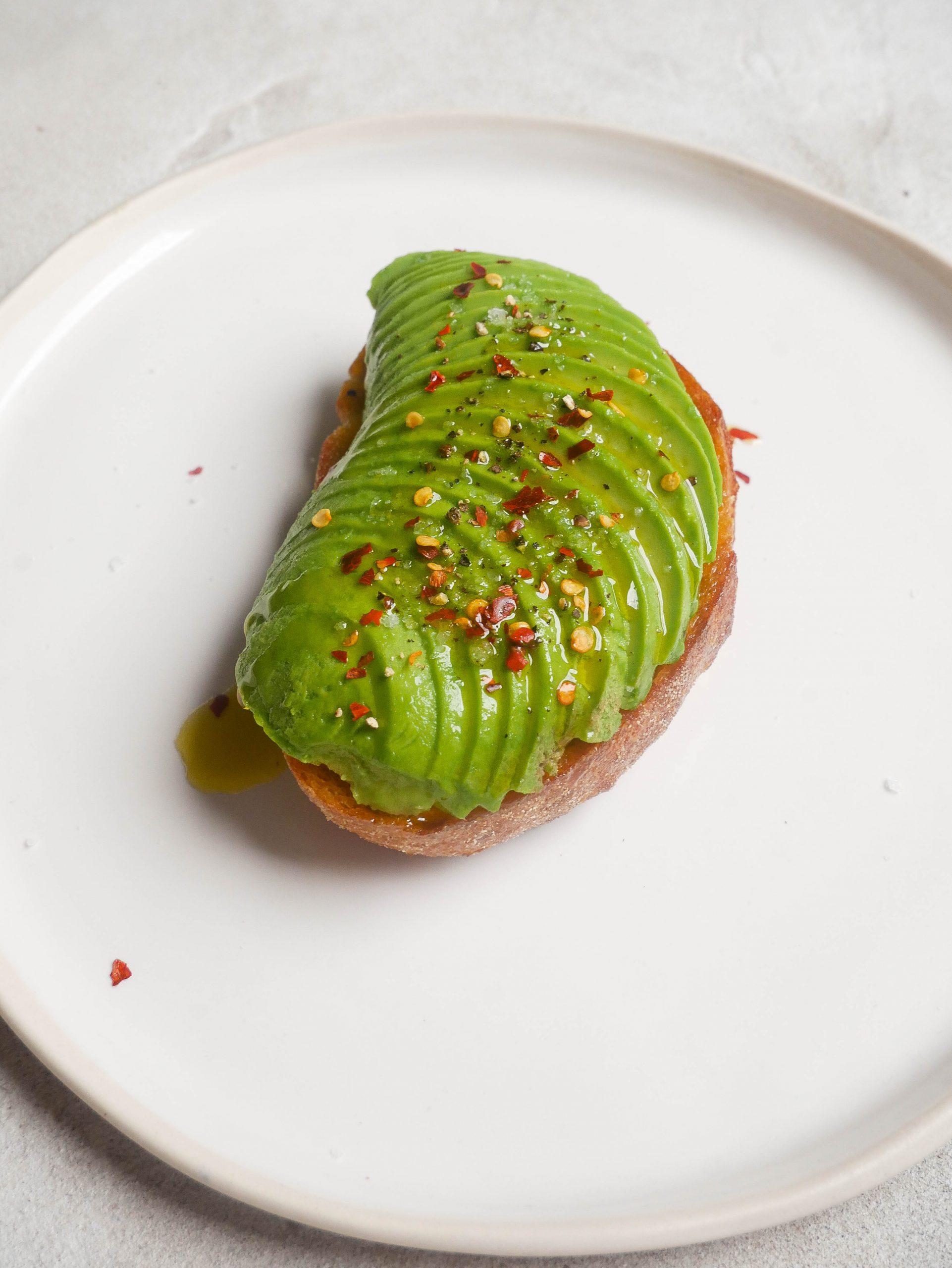 slice of avocado toast