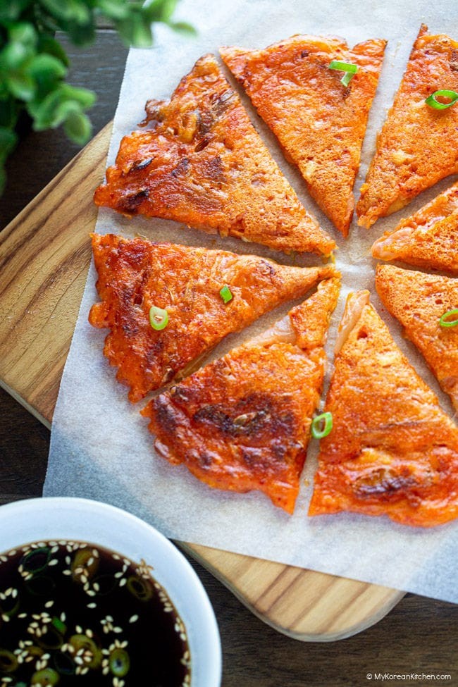 Kimchi cake pops with a sweet and spicy glaze